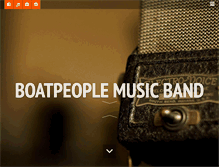 Tablet Screenshot of boatpeoplemusicband.com